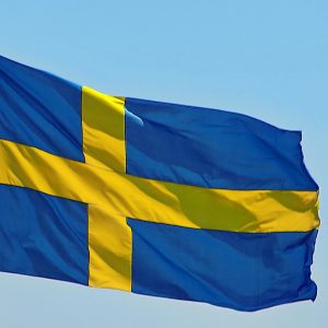 Bild på Sveriges flagga