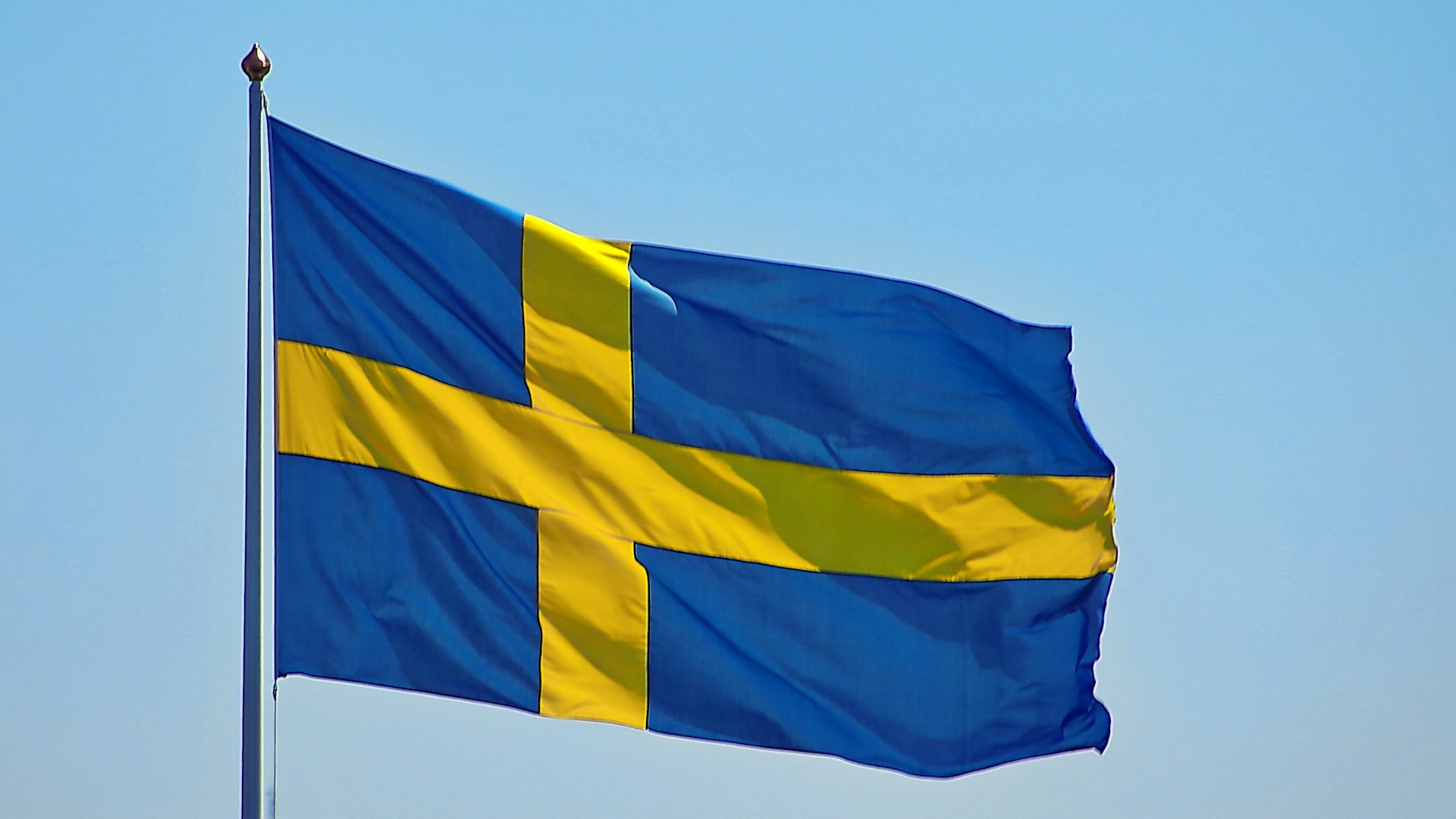 Bild på Sveriges flagga