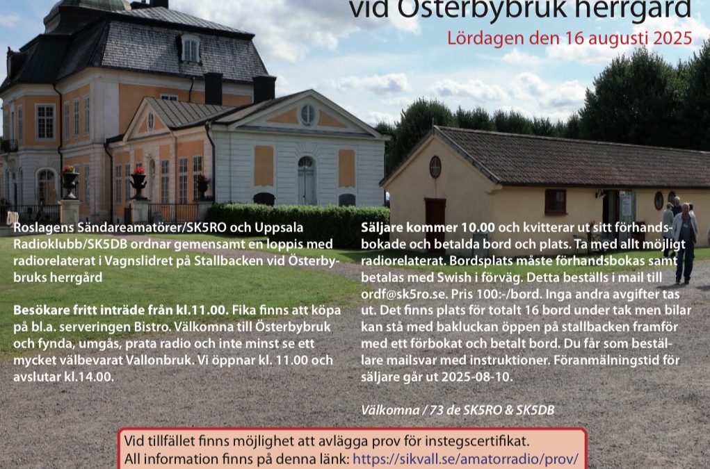Radioloppis vid Österbybruks Herrgård