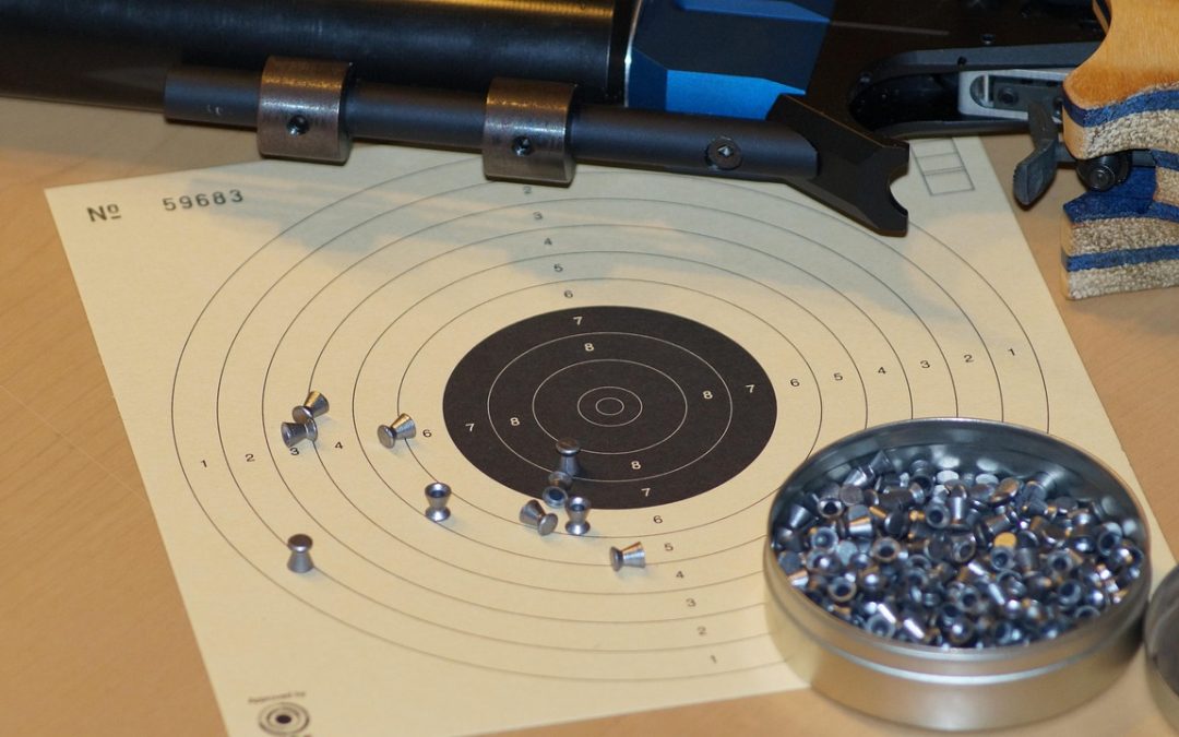 Prova på luftgevärsskytte med Öregrund-Gräsö skytteförening