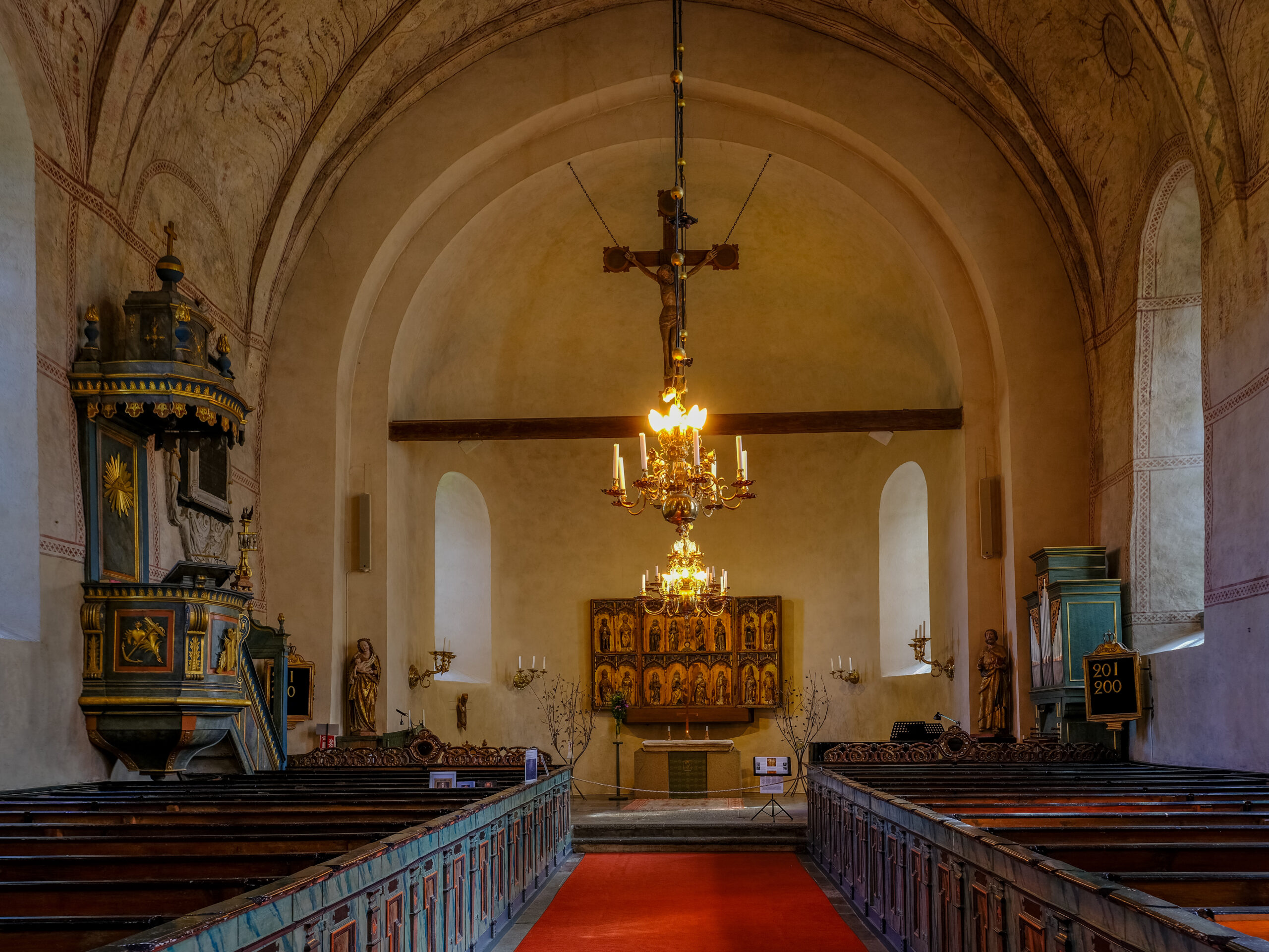 Gamla Uppsala kyrka inomhus