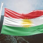 kurdiska flaggan.