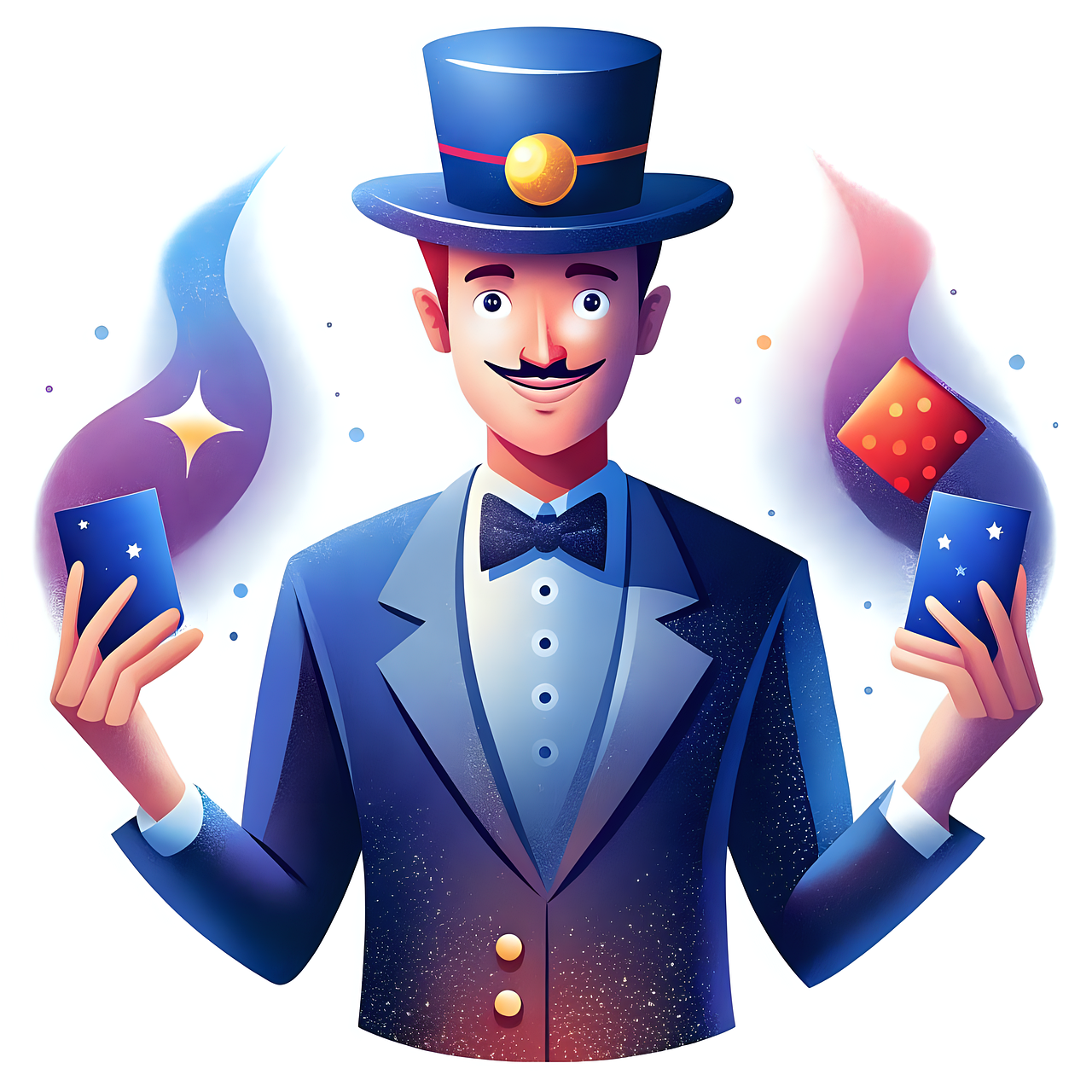 Bild på en animerad trollkarl.