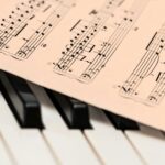 Pianotangenter och notblad