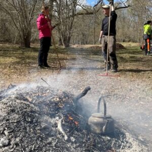 Personer som utför fagning.