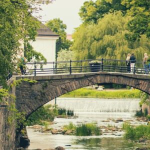 Vacker vårbild tagen i Uppsala City