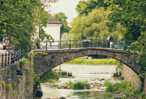 Vacker vårbild tagen i Uppsala City