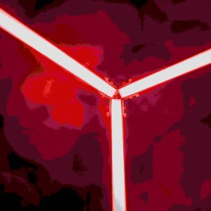 Foto i närbild av ljusinstallation från evenemanget Allt ljus på Uppsala