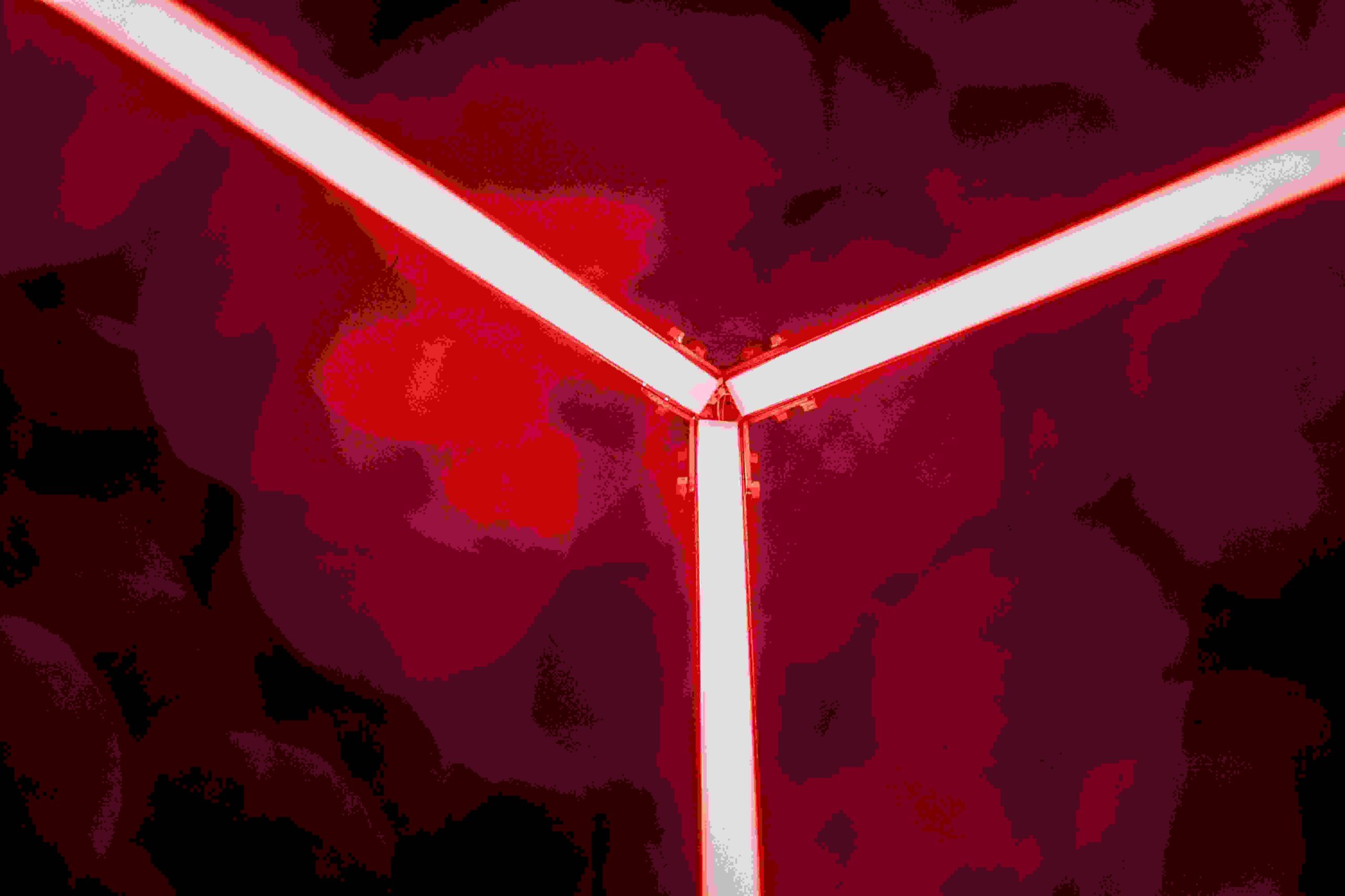 Foto i närbild av ljusinstallation från evenemanget Allt ljus på Uppsala