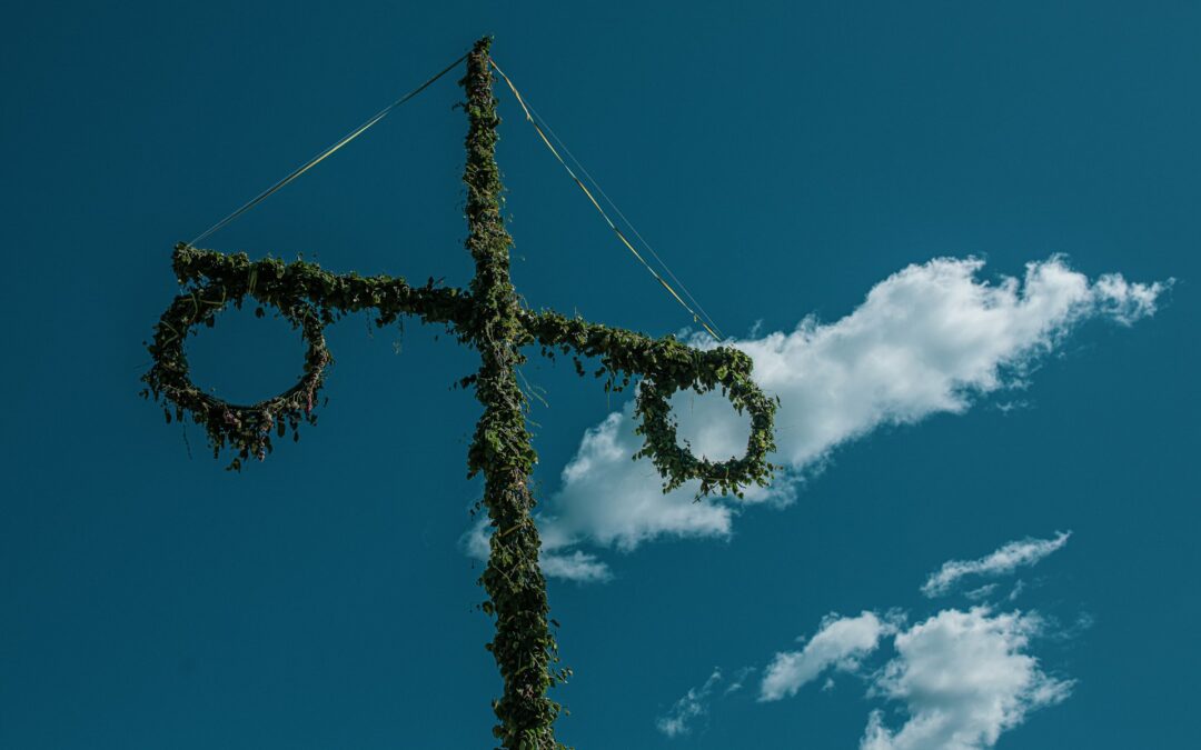 Midsommarfirande i Vittinge hembygdsgård