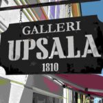 Foto i närbild av skylten för Galleri Upsala