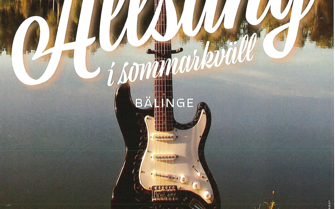 Allsång i sommarkväll i Bälinge