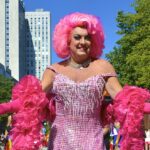 Babbsan i rosa fluff, stockholm pride 2013