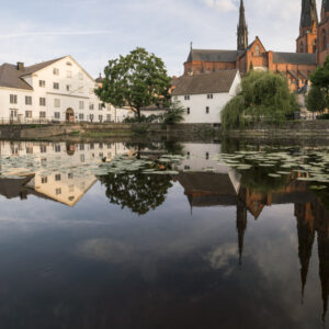 Bild på fyrisån i Uppsala
