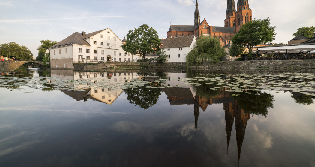 Bild på fyrisån i Uppsala