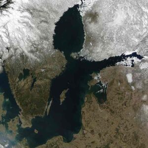 Satellitbild av Östersjön