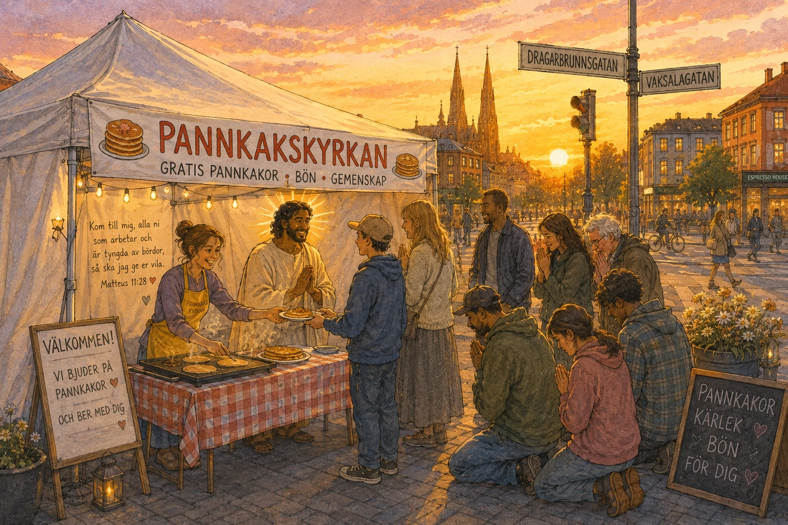 Jesus i pannkakskyrkan under Kulturnatten