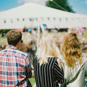 människor på festival