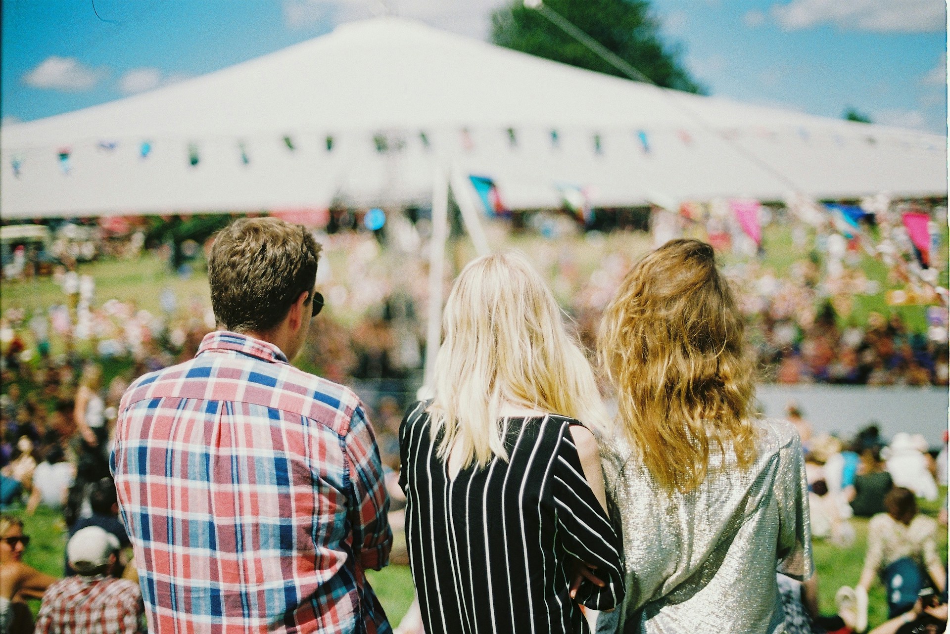 människor på festival
