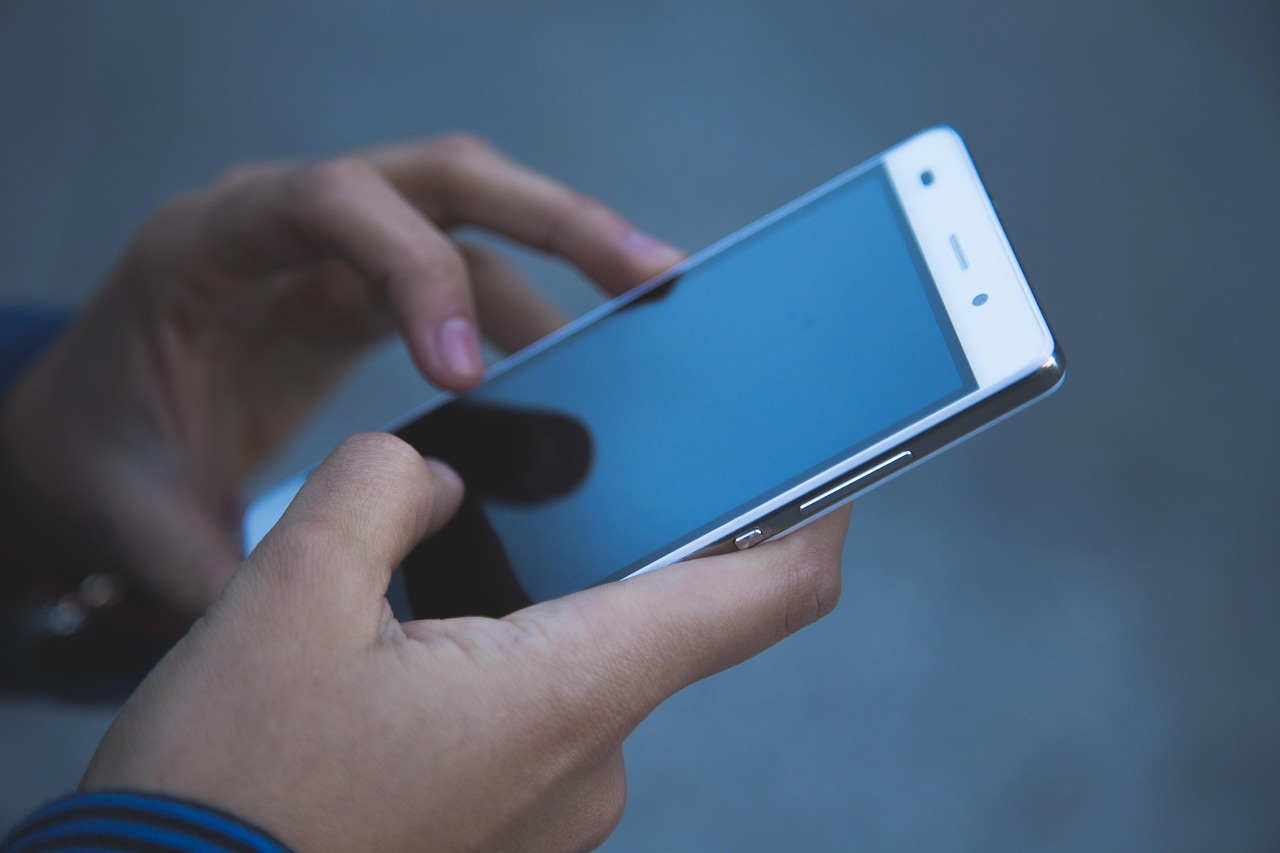 Smartphone i full användning