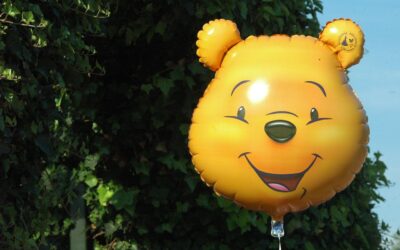 Bild på en Nalle Puh ballong.