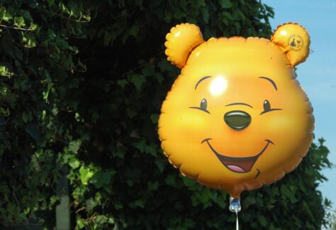 Bild på en Nalle Puh ballong.