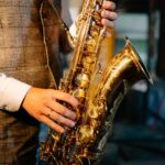 Inzoomad saxofon
